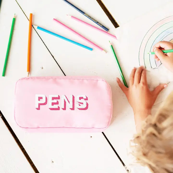 Viv & Lou Pens Pink Logan Accessory Bag