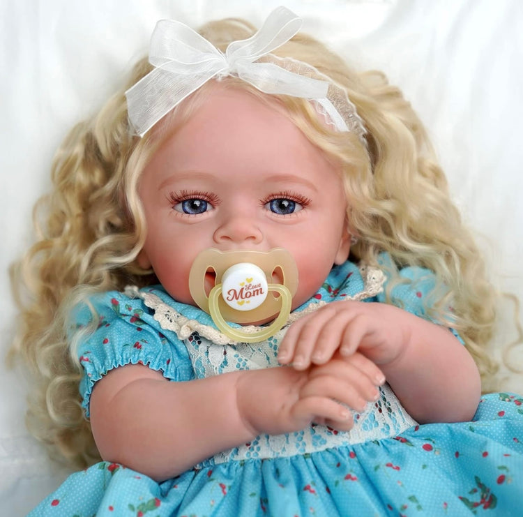Reborn Doll - Blonde with Blue Dress