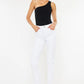 Women Kancan High Rise Slim Straight White Wash Denim