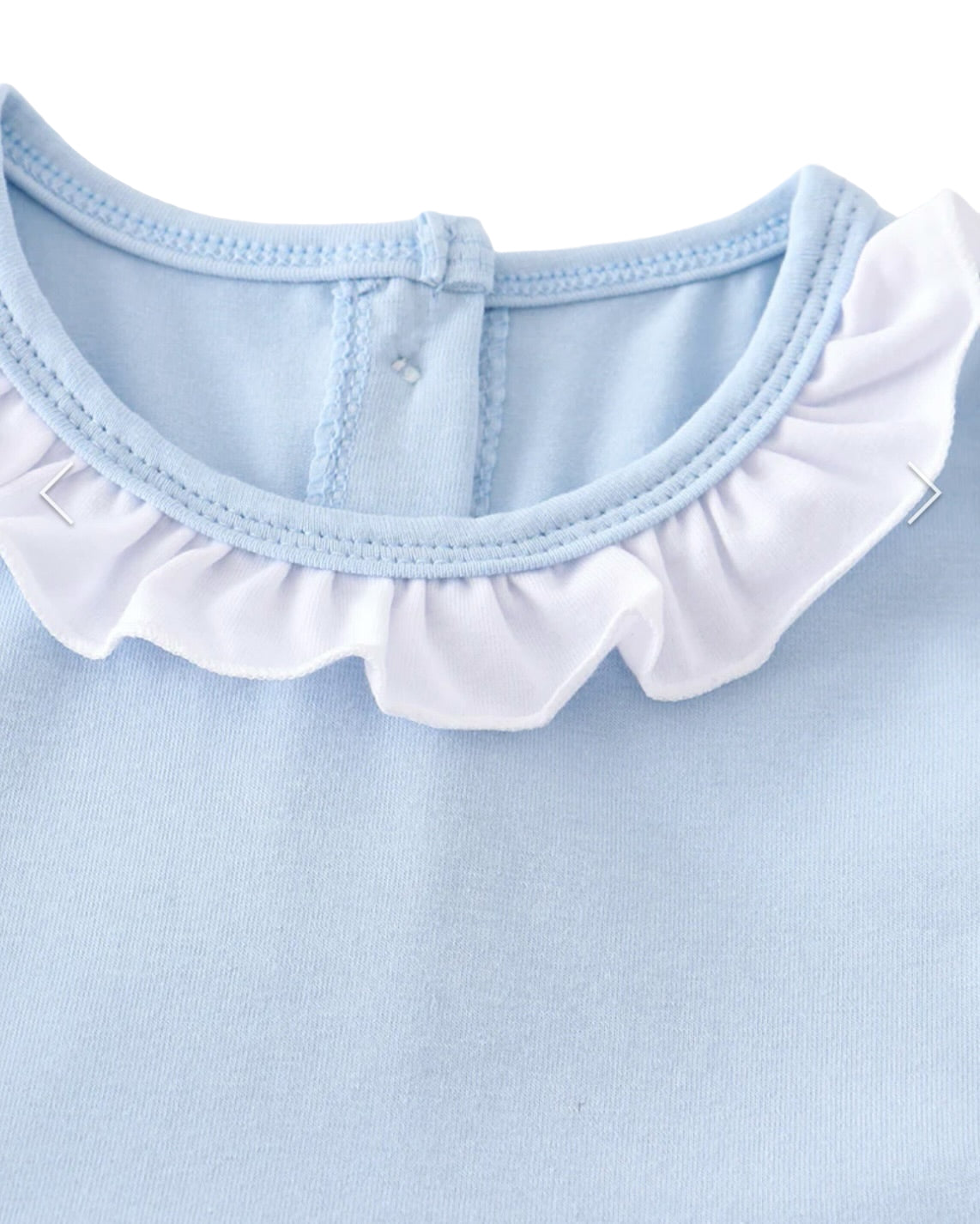 Blue Valentine’s Day Heart Appliqué Dress