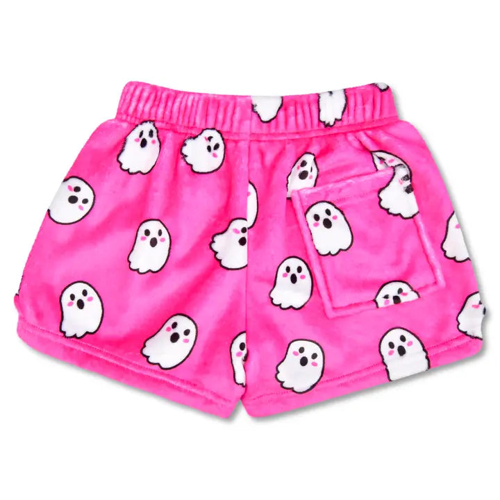 Girls Ghost Plush Shorts
