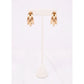 Caroline Hill Dawn Triple Row Hoop Earring Matte Gold