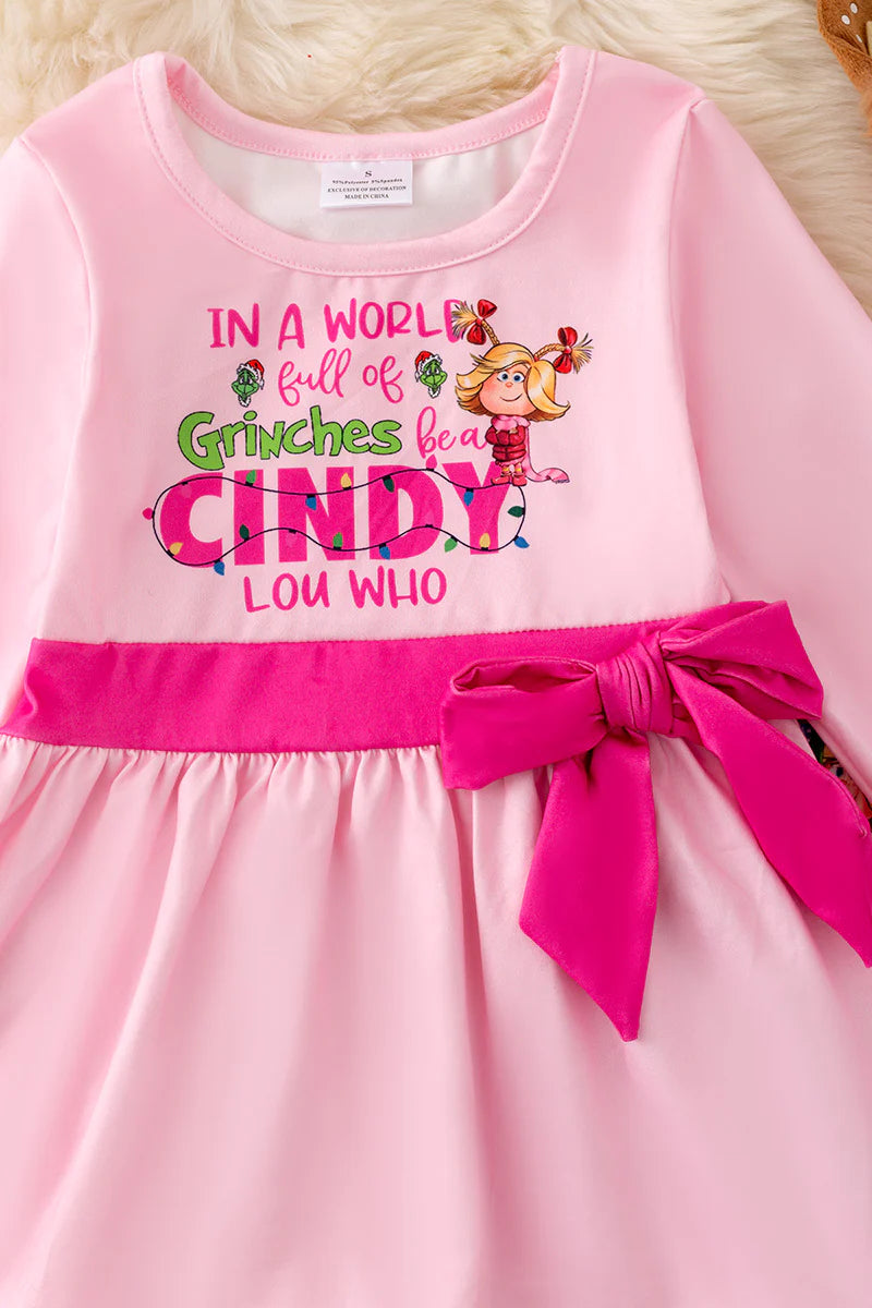 Girls In A World of Grinches Be A Cindy Lou 2 Piece Set