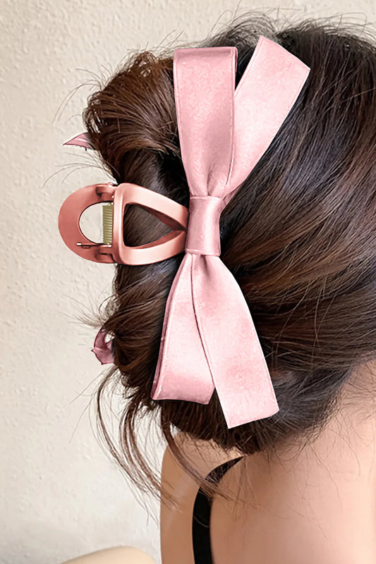 The Collette Pink Bow Hair Claw