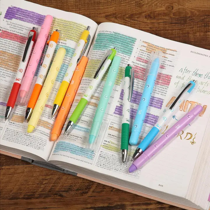 Mr. Pen Bible Highlighters & Pens No Bleed 12