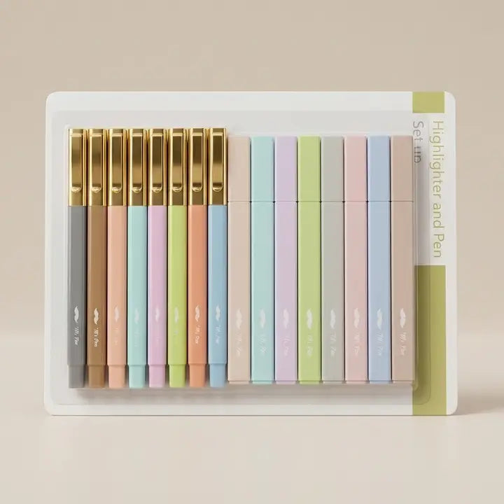 Mr. Pen Bible Highlighters & Pens No Bleed 16 Pack Pastel