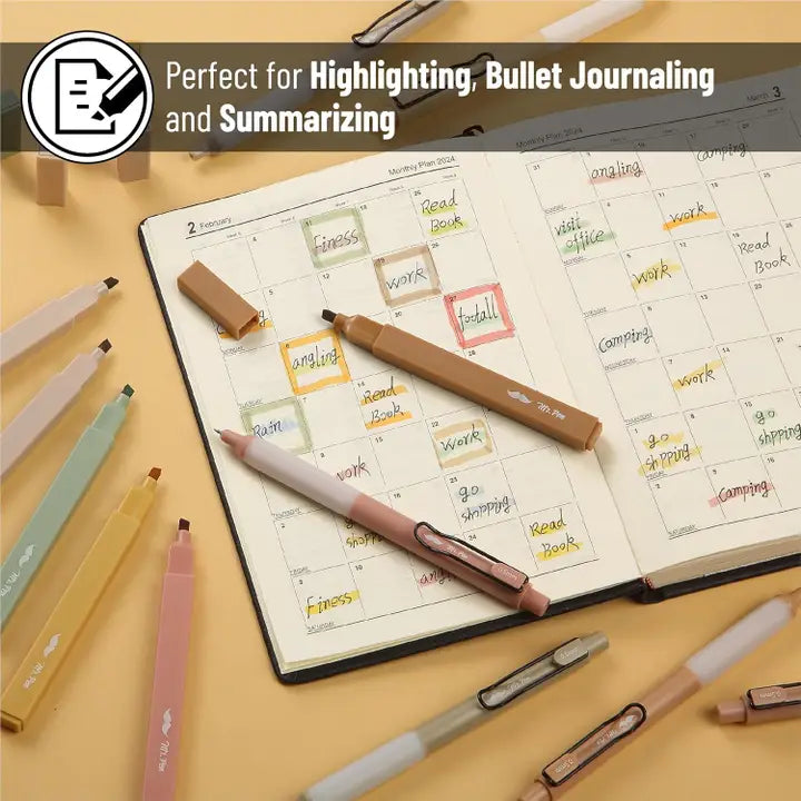 Mr. Pen Bible Safe Aesthetic Highlighters Set