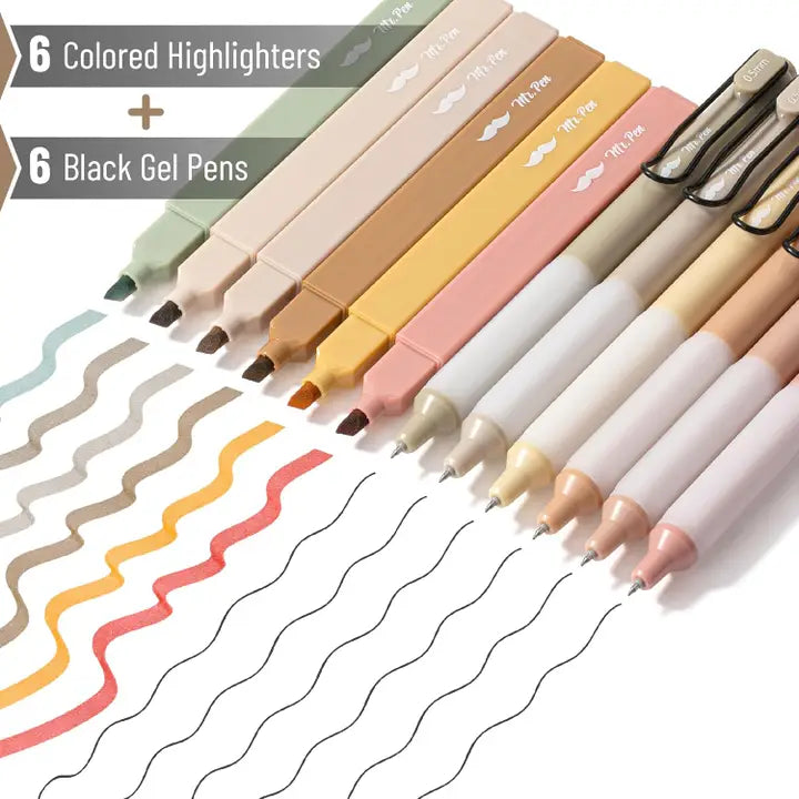 Mr. Pen Bible Safe Aesthetic Highlighters Set