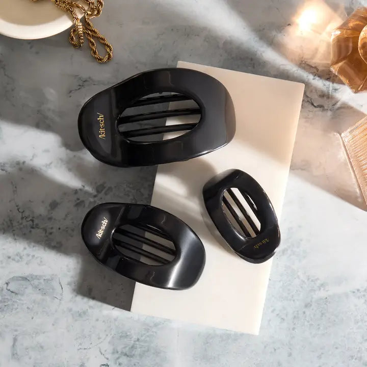 Kitsch Black Flat Cloud Clip - Small