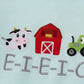 Blue Farm Embroidery Bubble
