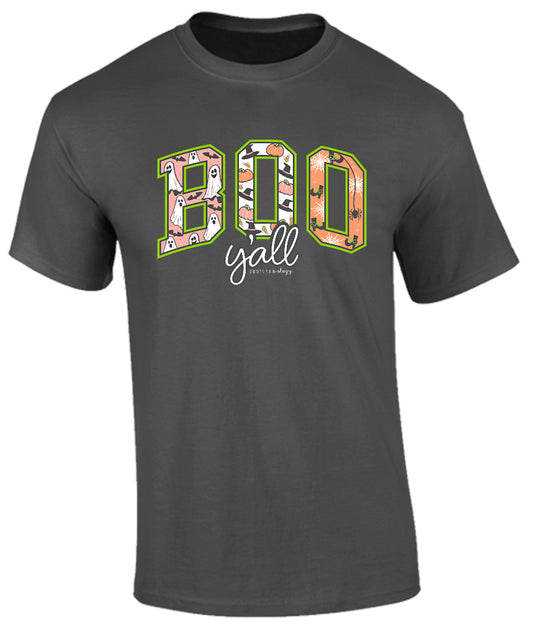 Southernology Boo Y'all Pattern Statement Tee
