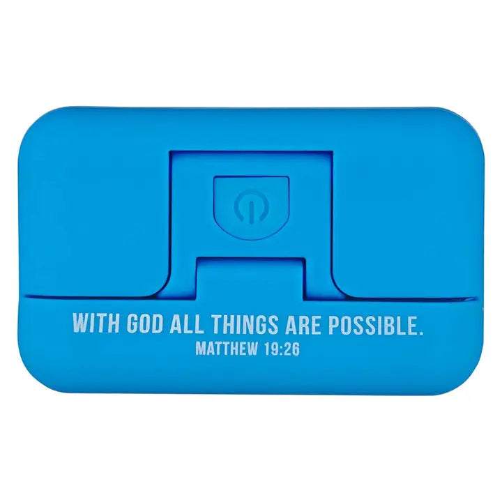 Book Light Blue with God All Things Are Possible Matt. 19:26