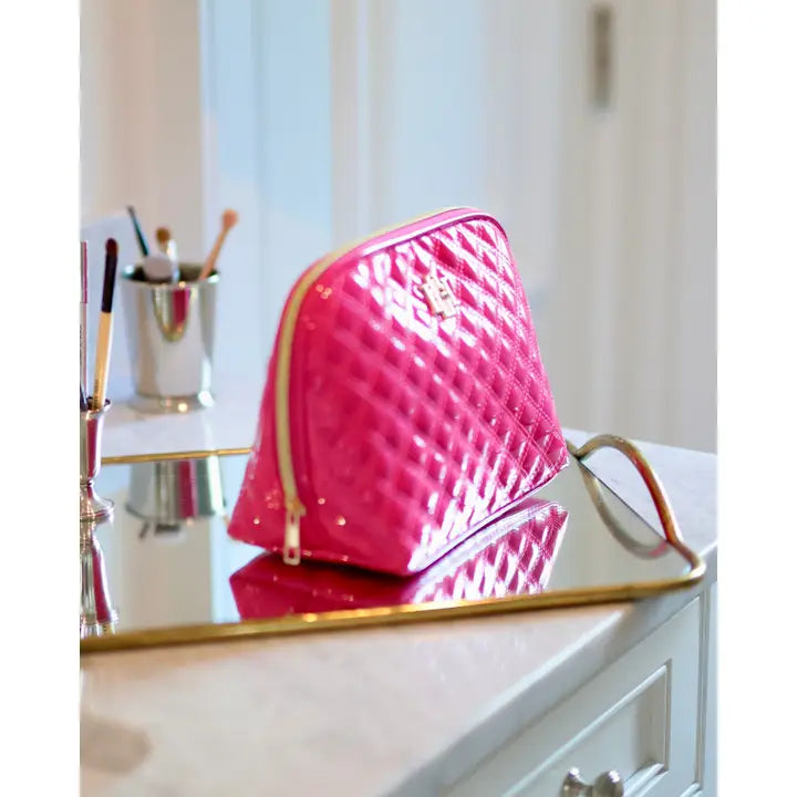 Caroline Hill Capri Large Pouch Hot Pink