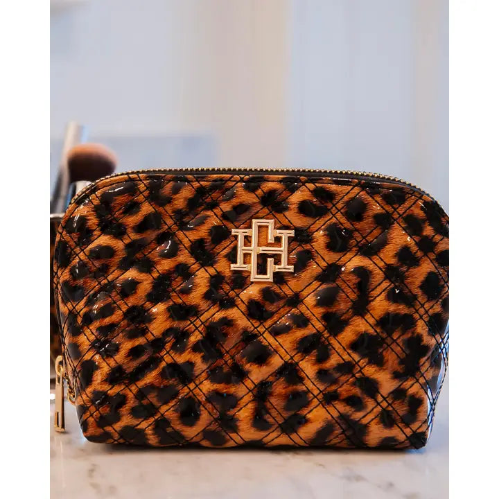 Caroline Hill Capri Large Pouch Spotted Patent