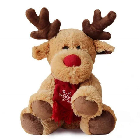 12" Christmas Elk Plush