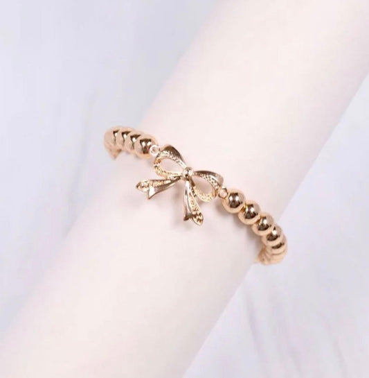 Caroline Hill Murphy Bow Bracelet Gold