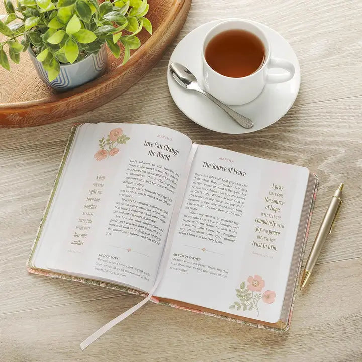 Devotional My Favorite Bible Verse Faux Leather Pink