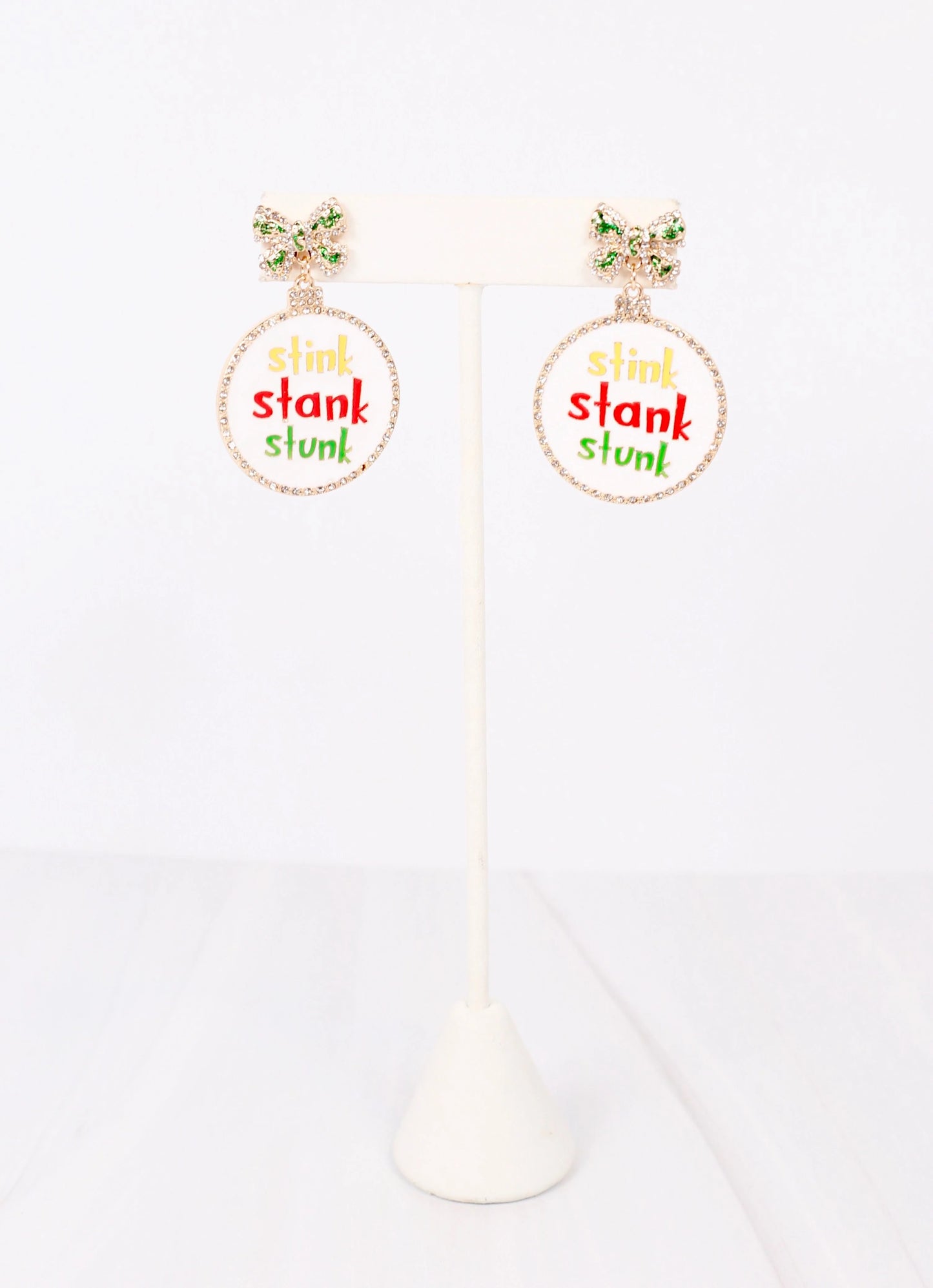 Stink Stank Stunk Earrings WHITE