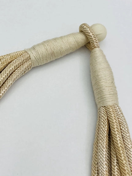 Ecru Slub 8-Strand Necklace