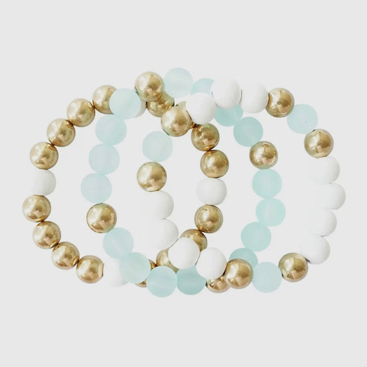 Viv & Lou Seafoam Bracelet Stack