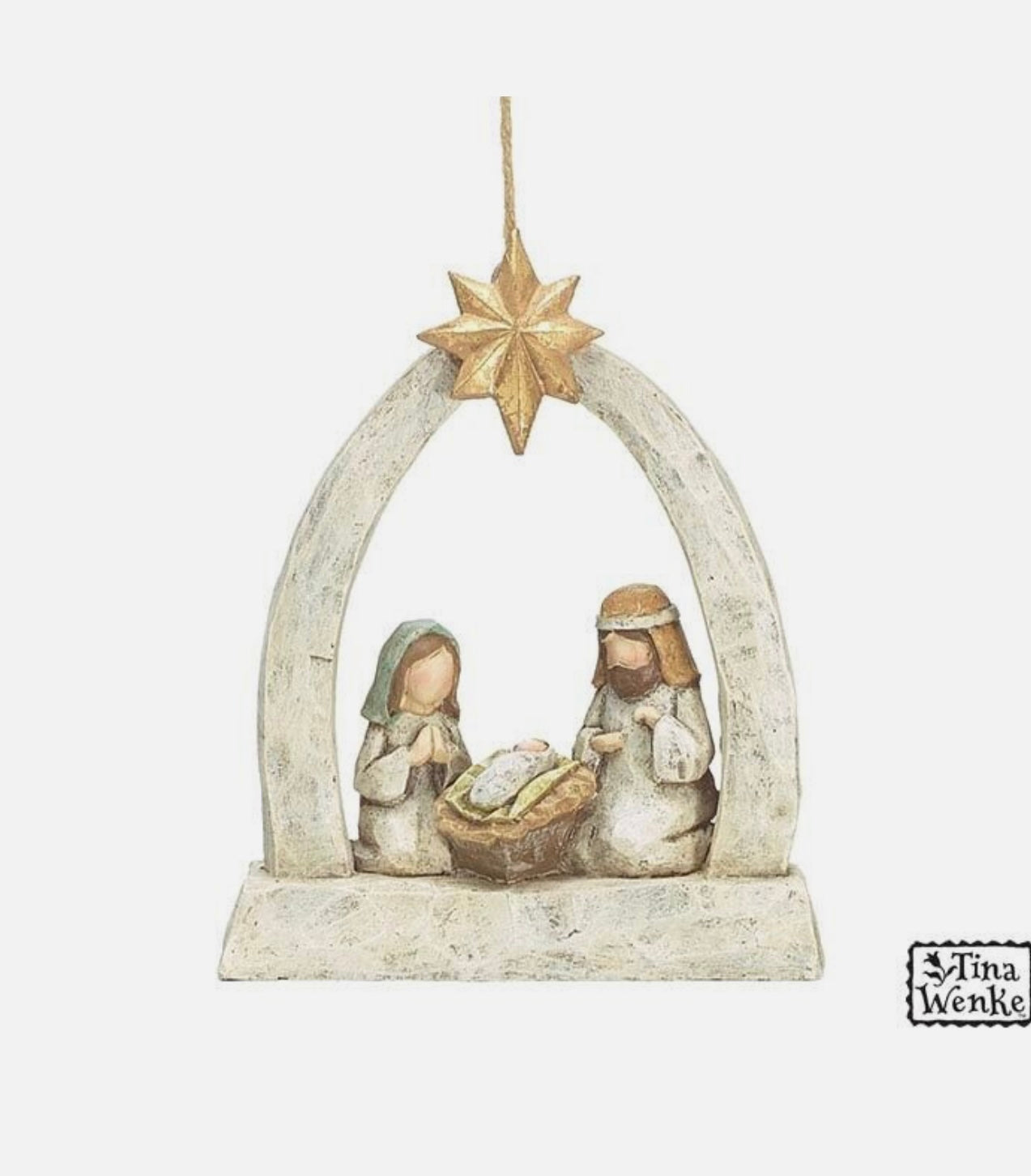 Ornament Nativity A King is Born Resin