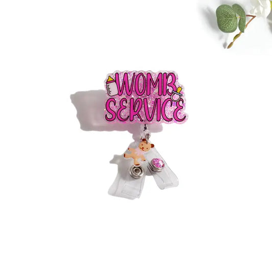 Glitterific Badge Reel Womb Service