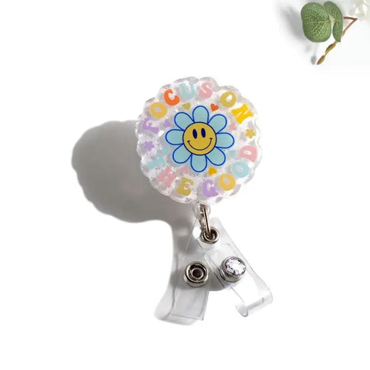 Glitterific Badge Reel Focus On the Good