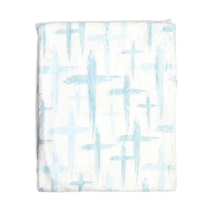 The Royal Standard Have Faith Throw Blue 50x60