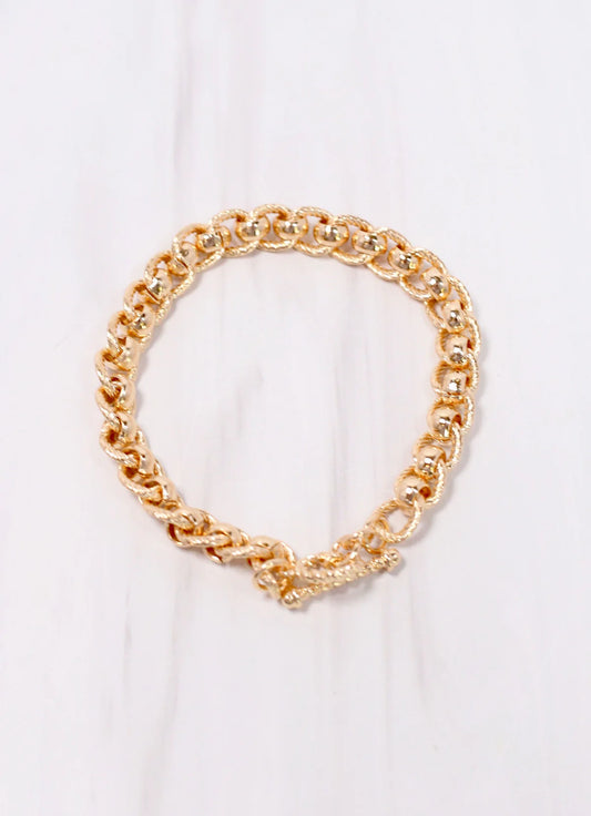 Caroline Hill Gold Lucien Link Bracelet