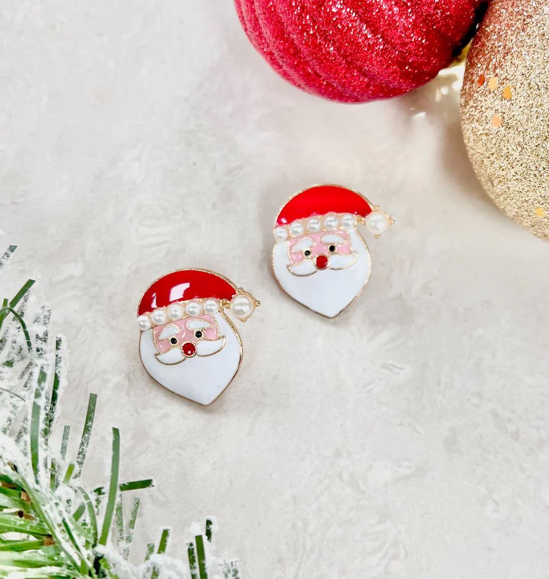 MR. SANTA STUD EARRINGS