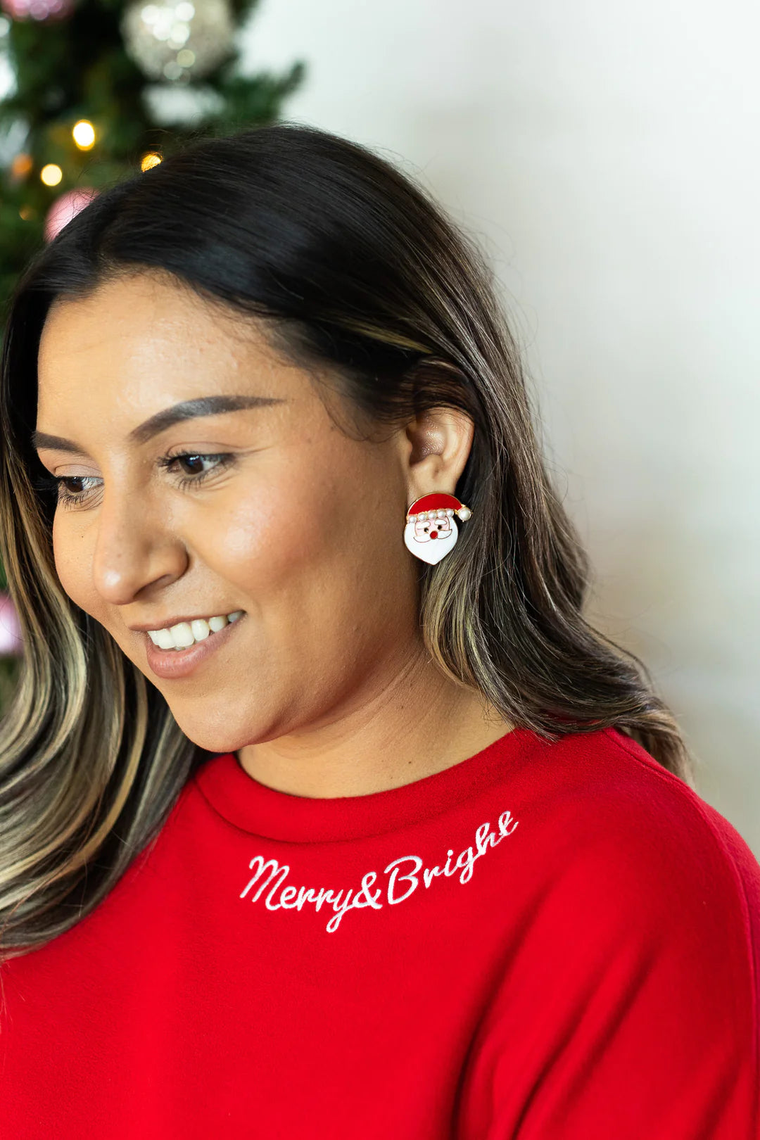 MR. SANTA STUD EARRINGS