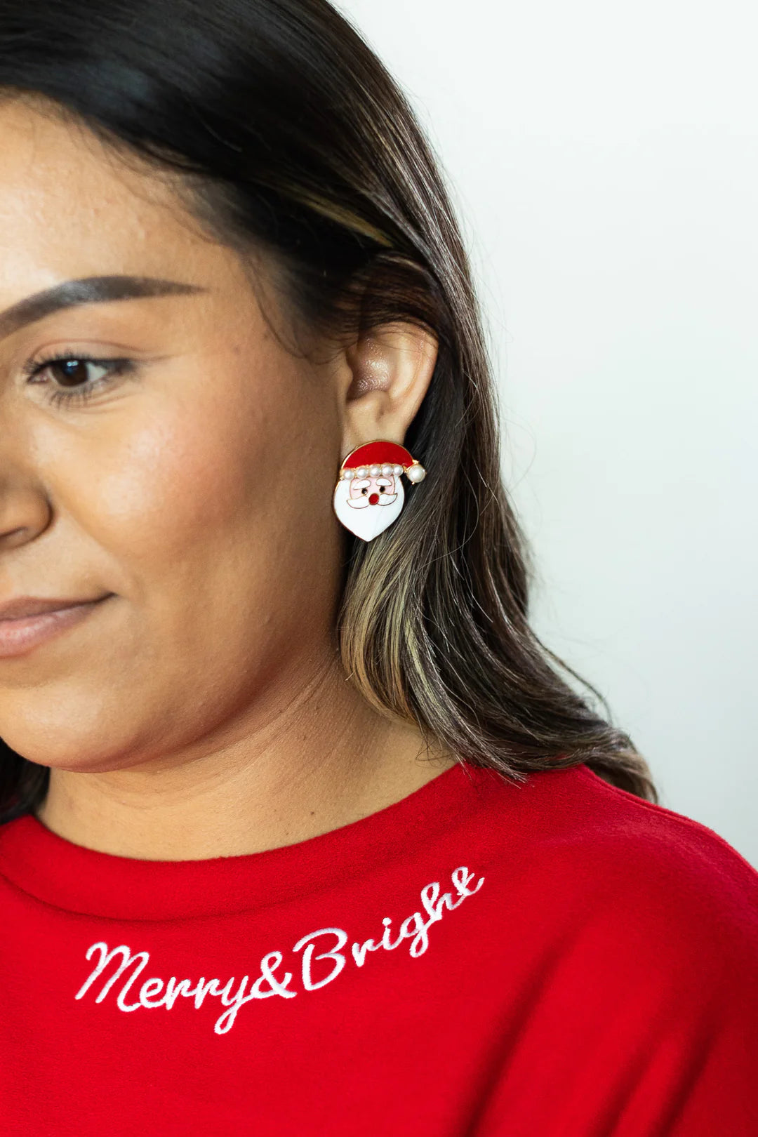 MR. SANTA STUD EARRINGS