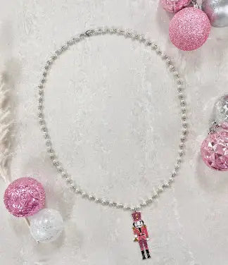 The Nutcracker Pearl Beaded Silver Necklace