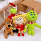 Striped Scarf Grinch Plush Doll