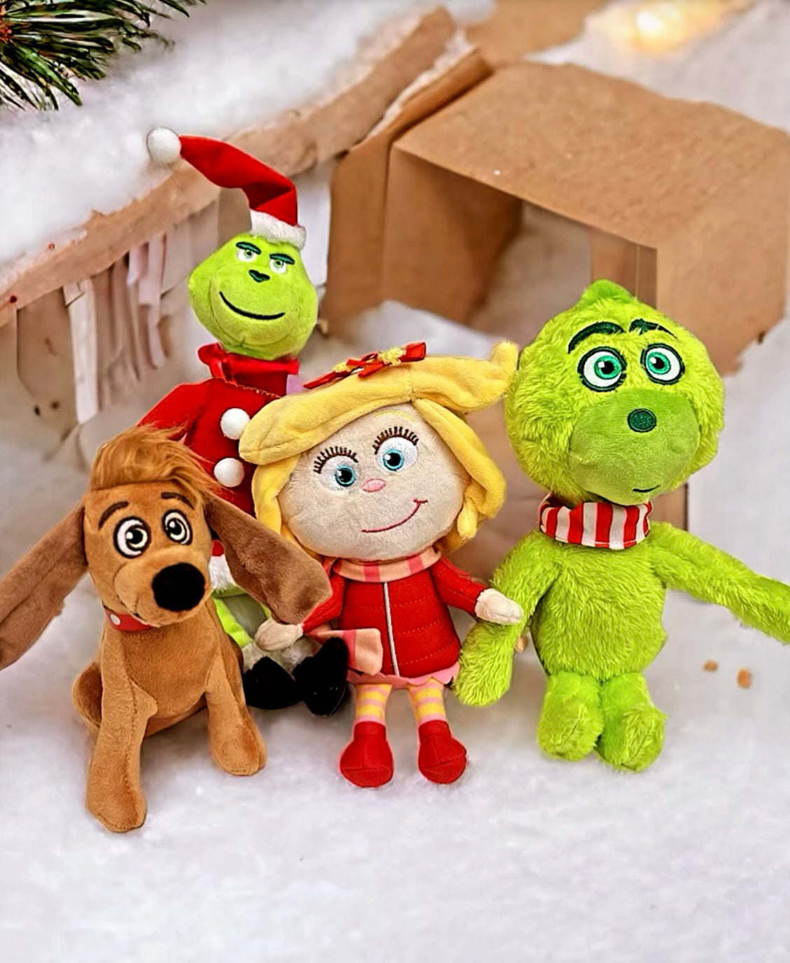 Striped Scarf Grinch Plush Doll