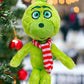 Striped Scarf Grinch Plush Doll