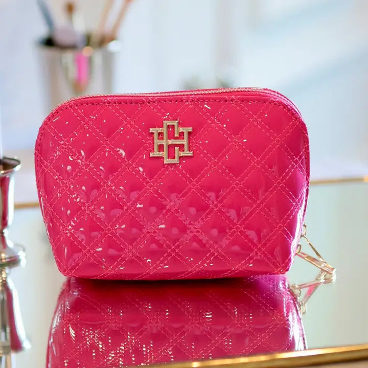 Caroline Hill Ibiza Small Pouch Hot Pink