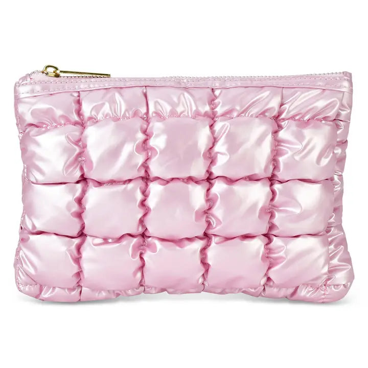 Icy Rose Puffer Pouch