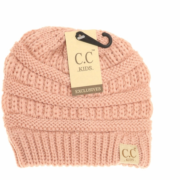 Kids Solid C.C Beanie Indie Pink