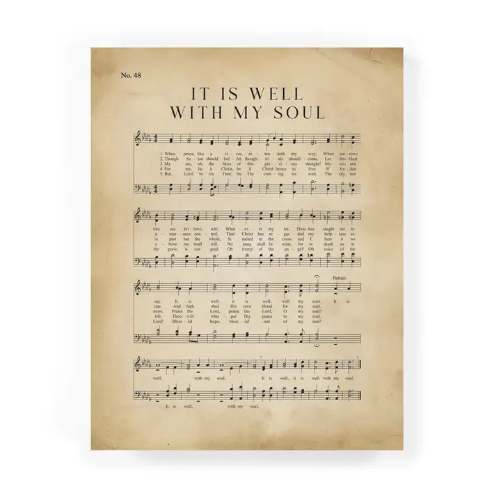 It Is Well with My Soul Ornate Décor