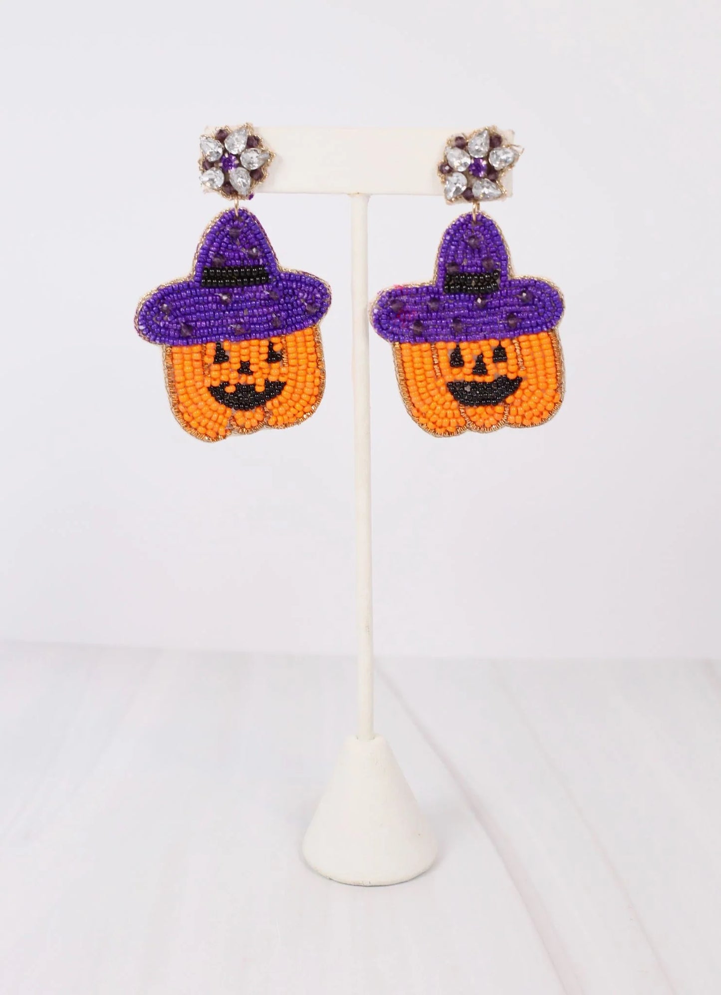 Halloweentown Pumpkin Orange Earrings