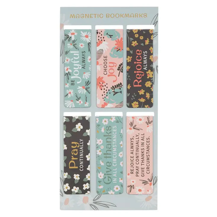 Magnetic Bookmark Set Be Joyful Always