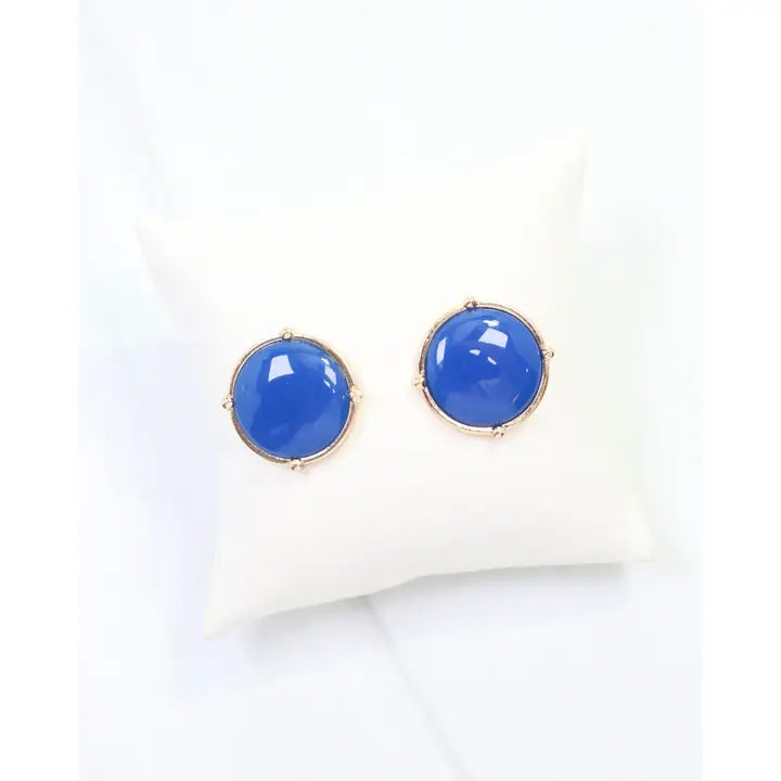 Caroline Hill Mckinley Stud Earring Blue