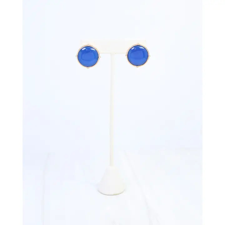 Caroline Hill Mckinley Stud Earring Blue