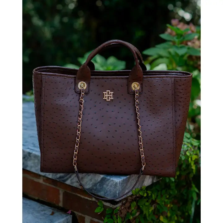 Caroline Hill Missy Tote Chocolate Eo
