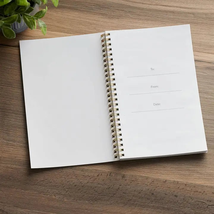 Notebook Spiral Floral My Grace Is Sufficient 2 Cor 12:9
