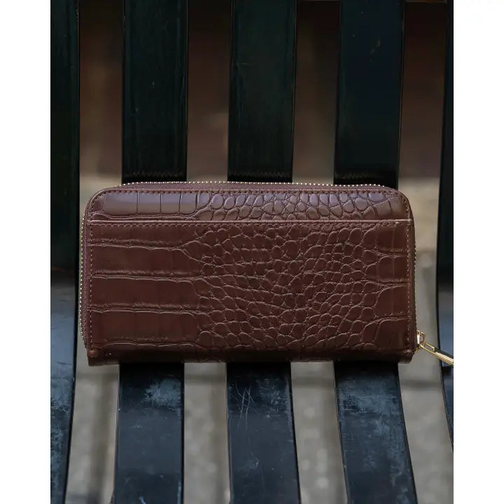 Caroline Hill Penelope Wallet Chocolate Ec