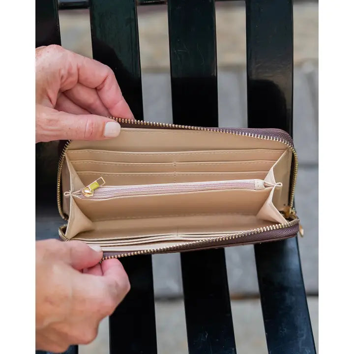 Caroline Hill Penelope Wallet Chocolate Ec