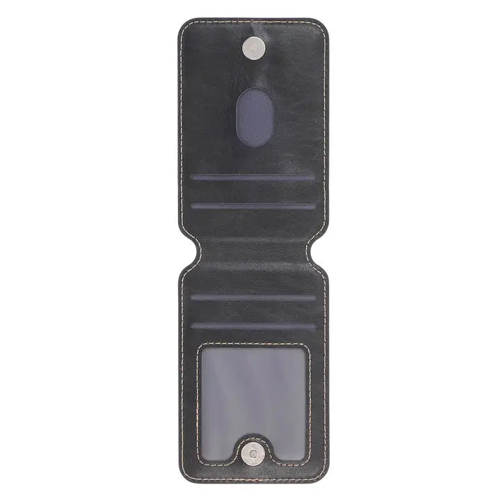 Phone Wallet Magnetic Black Cross