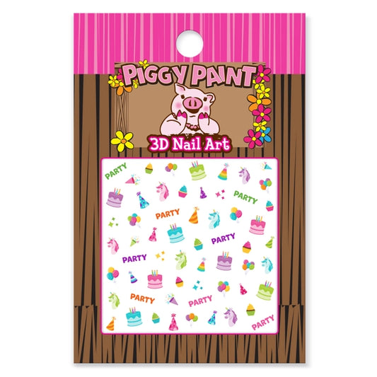 Piggy Paint Birthday Bash Nail Art